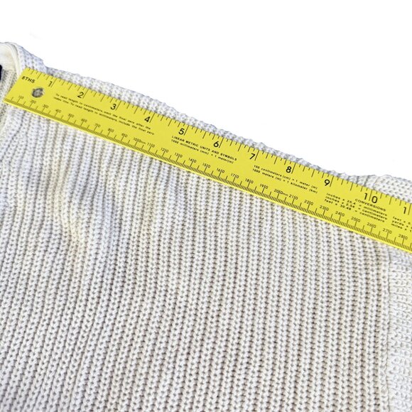 CABI Lightweight Cotton Crop Cardigan L – Cream Ribbed Knit Button‑Up Sweater - Picture 15 of 15